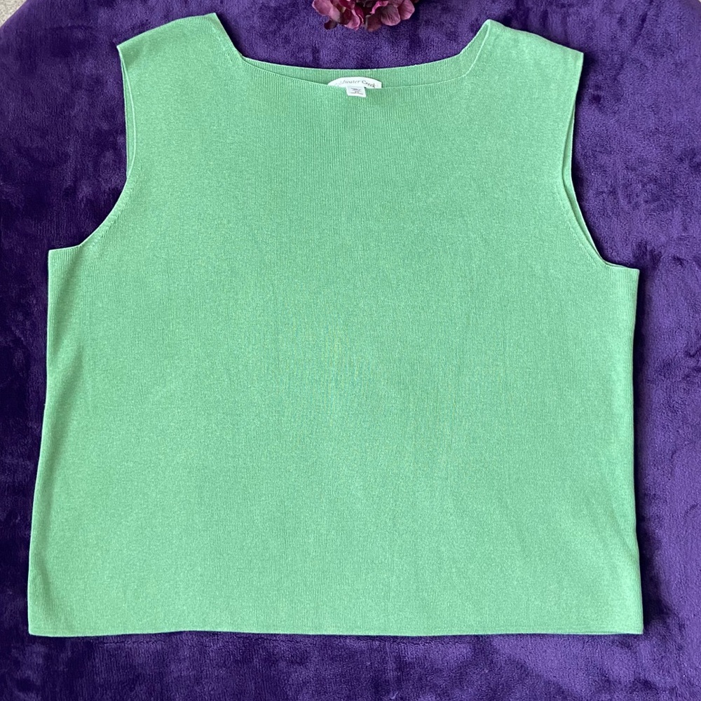 Coldwater Creek sleeveless green 2X blouse.